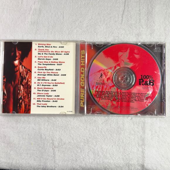 100% R&B Pure Gold Hits CD 2001 Sony Music Marvin Gaye Temptations Isley Bros - Picture 3 of 7